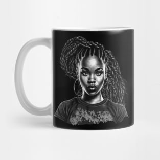 Black Girl with Braids, Black Girl Magic Mug